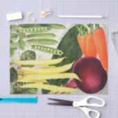 ヴィンテージ種子カタログ野菜 薄葉紙 (クラフト)