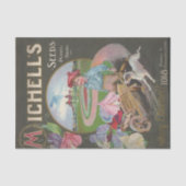 ヴィンテージ種子カタログ1904ミシェルの植物の種子 薄葉紙 (正面)