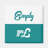 ヴィンテージ空または完全食洗機 マグネット (正面)