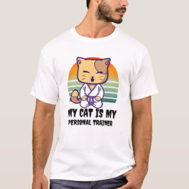 ヴィンテージ空手キャットデザイン- My Cat is My Personal Tシャツ
