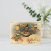 ヴィンテージ空気のようなハロウィン シーズンポストカード (スタンド正面)