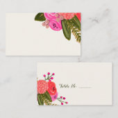 ヴィンテージ空白のガー結婚デン座席表100 pk プレイスカード (正面/裏面)