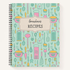 ヴィンテージ空白のレシピ調理師の入書手帳 ノートブック