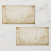 ヴィンテージ空白の汚れ紙名刺 名刺 (正面/裏面)