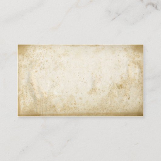 ヴィンテージ空白の汚れ紙名刺 名刺 (正面)