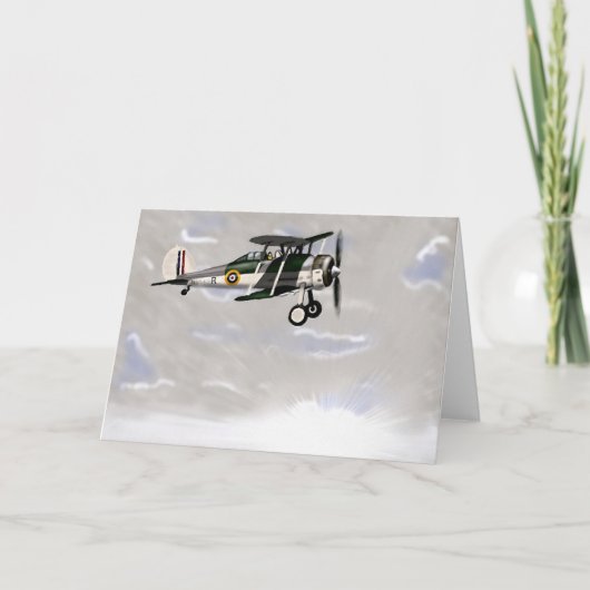 ヴィンテージ空白の航空機案内カード カード (正面)