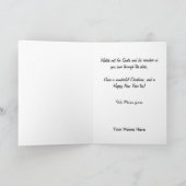 ヴィンテージ空軍軍隊クリスマスカード シーズンカード (内部)