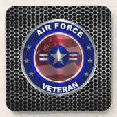 ヴィンテージ空軍退役軍人記念品 コースター (正面)