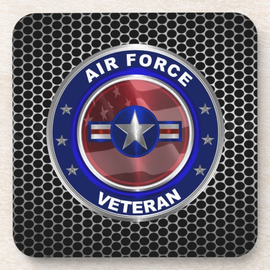 ヴィンテージ空軍退役軍人記念 コースター (正面)