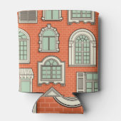 ヴィンテージ窓の風景模様 缶クーラー (裏面)