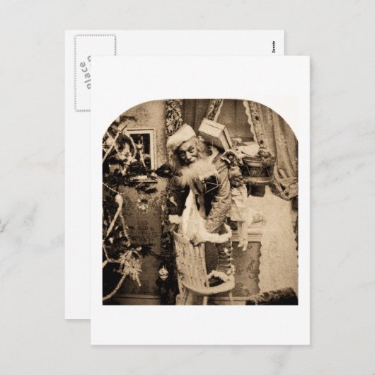 ヴィンテージ立体視 – クリスマス配信 シーズンポストカード (正面/裏面)