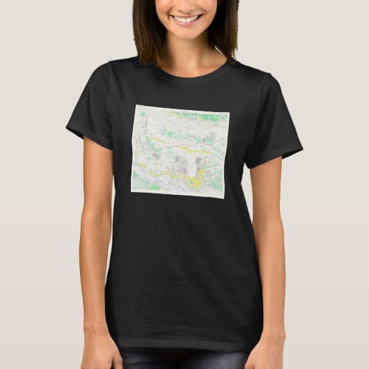 ヴィンテージ立川日本地図1945 Tシャツ (正面)