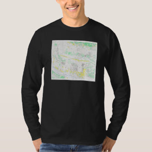 ヴィンテージ立川日本地図1945 Tシャツ