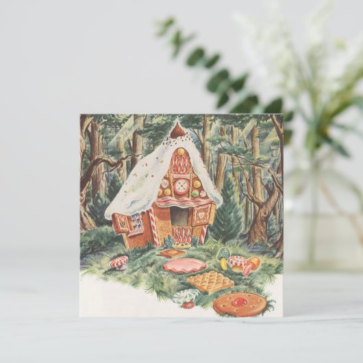 ヴィンテージ童話おもしろい引っ越し祝いパーティー 招待状 (スタンド正面)