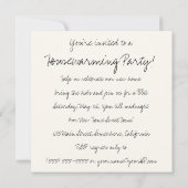 ヴィンテージ童話おもしろい引っ越し祝いパーティー 招待状 (裏面)