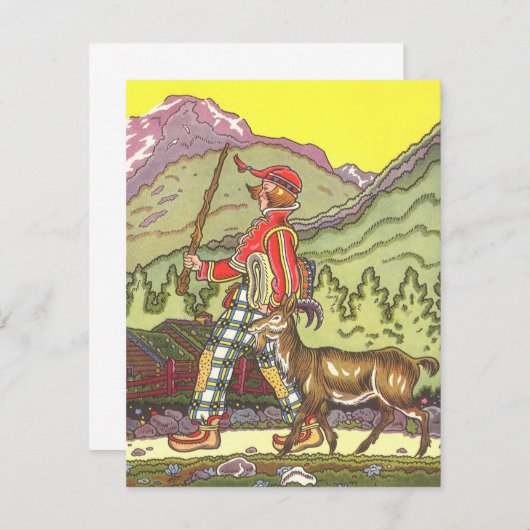 ヴィンテージ童話と北風Hauman (正面/裏面)