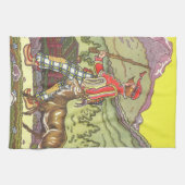 ヴィンテージ童話と北風Hauman キッチンタオル (横)