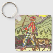 ヴィンテージ童話と北風Hauman キーホルダー (正面)