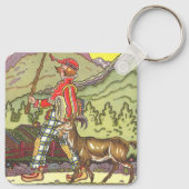 ヴィンテージ童話と北風Hauman キーホルダー (裏面)