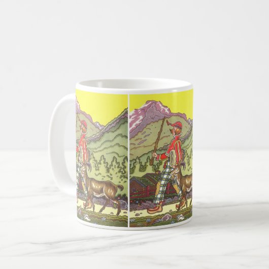 ヴィンテージ童話と北風Hauman コーヒーマグカップ (正面左)