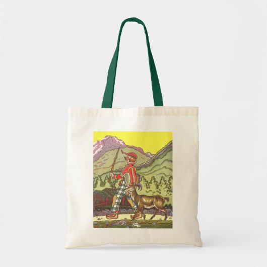 ヴィンテージ童話と北風Hauman トートバッグ (正面)