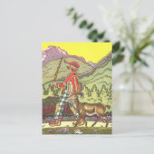 ヴィンテージ童話と北風Hauman ポストカード (スタンド正面)