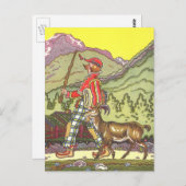 ヴィンテージ童話と北風Hauman ポストカード (正面/裏面)