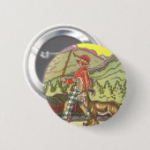 ヴィンテージ童話と北風Hauman 缶バッジ (正面&裏面)