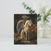 ヴィンテージ童話の森ユニコーンマジカルウッドランド ポストカード (スタンド正面)