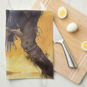 ヴィンテージ童話オズの魔法使いからのかかし キッチンタオル (四つ折り)