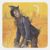 ヴィンテージ童話オズの魔法使いからのかかし スクエアシール (正面)