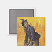 ヴィンテージ童話オズの魔法使いからのかかし マグネット (正面/裏面)