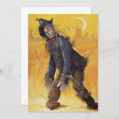 ヴィンテージ童話オズの魔法使いからのかかし 招待状 (正面/裏面)