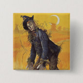 ヴィンテージ童話オズの魔法使いからのかかし 缶バッジ (正面)