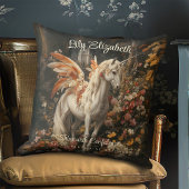 ヴィンテージ童話マジカルフェアリー妖精ユニコーン子供部屋 クッション