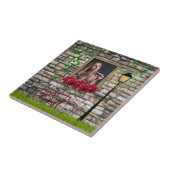 ヴィンテージ童話自転車バラガーリーフォトフレーム タイル (側面)