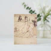 ヴィンテージ童話、シンデレラ、アーサー・ラッカム ポストカード (スタンド正面)