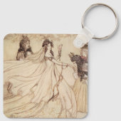 ヴィンテージ童話、シンデレラbyアーサー・ラッカム キーホルダー (裏面)