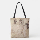 ヴィンテージ童話、シンデレラbyアーサー・ラッカム トートバッグ (裏面)