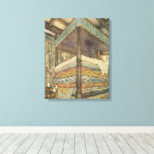 ヴィンテージ童話、プリンセスとピー、エドモンド・ダラック キャンバスプリント (インサイチュ (ウッドフロア))