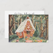 ヴィンテージ童話、住所の変更 招待状 (正面/裏面)