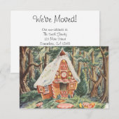 ヴィンテージ童話、住所変更のお知らせ 招待状 (正面/裏面)