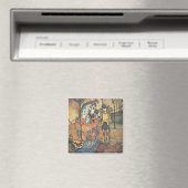 ヴィンテージ童話、勇敢な騎士とドラゴン マグネット (インサイチュ (食洗機))