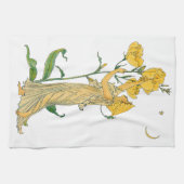 ヴィンテージ童話、夕べプリムローズ、ウォルタークレーン キッチンタオル (横)