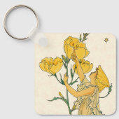 ヴィンテージ童話、夕べプリムローズ、ウォルタークレーン キーホルダー (正面)