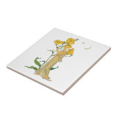 ヴィンテージ童話、夕べプリムローズ、ウォルタークレーン タイル (側面)