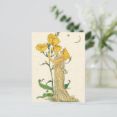 ヴィンテージ童話、夕べプリムローズ、ウォルタークレーン ポストカード (スタンド正面)