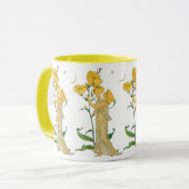 ヴィンテージ童話、夕べプリムローズ、ウォルタークレーン マグカップ (正面左)