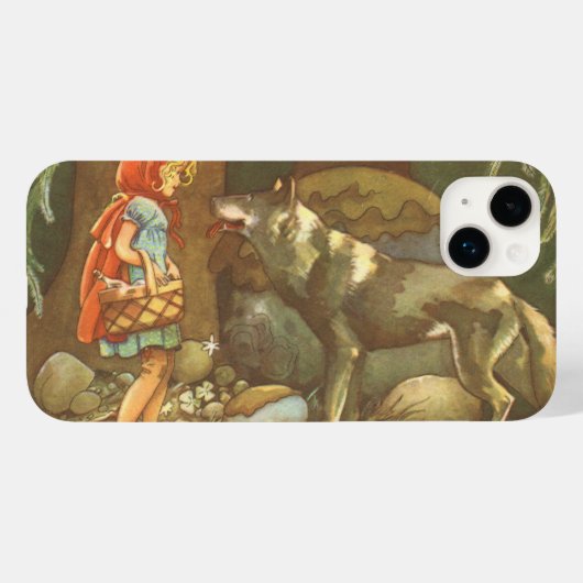ヴィンテージ童話、小さな赤い乗馬フード Case-Mate iPhoneケース (裏面 (横))