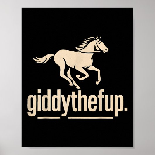 ヴィンテージ競馬おもしろいダービーホースTシャツ.png ポスター (正面)